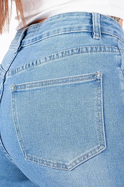 Wide Leg Jeans - Blue