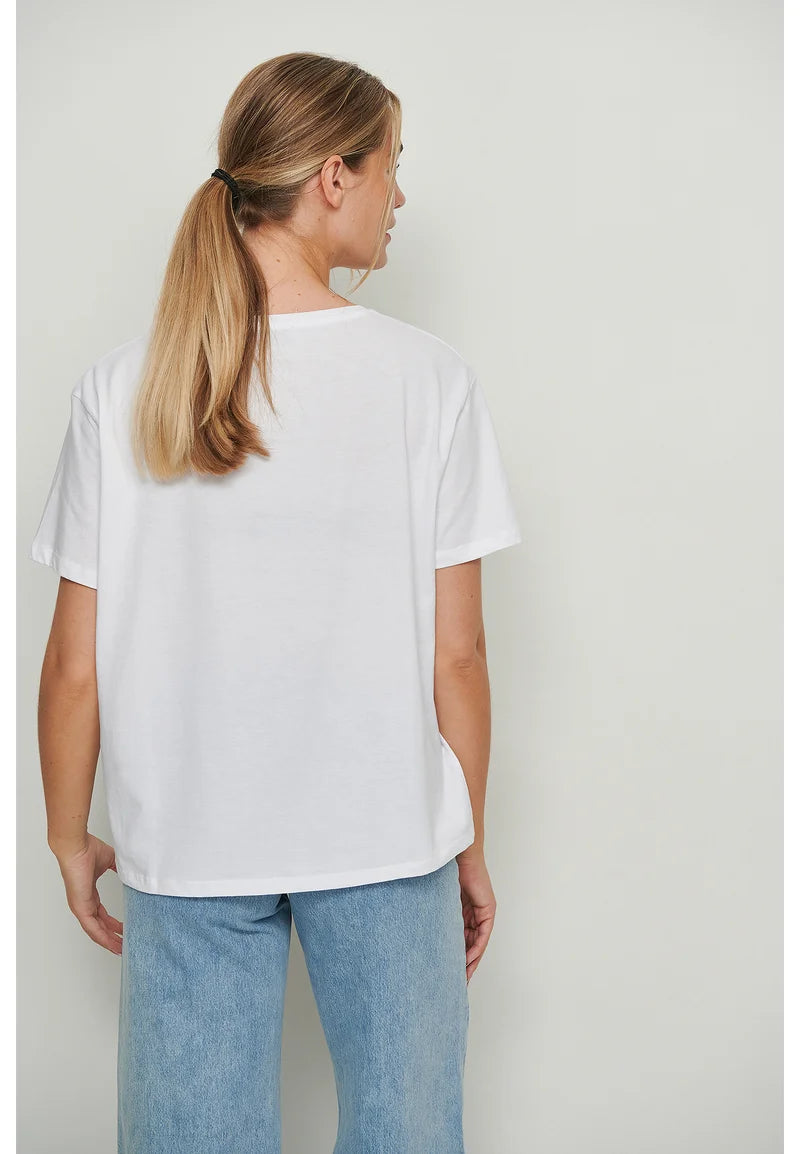 2-Pack Organic Oversized Tee White