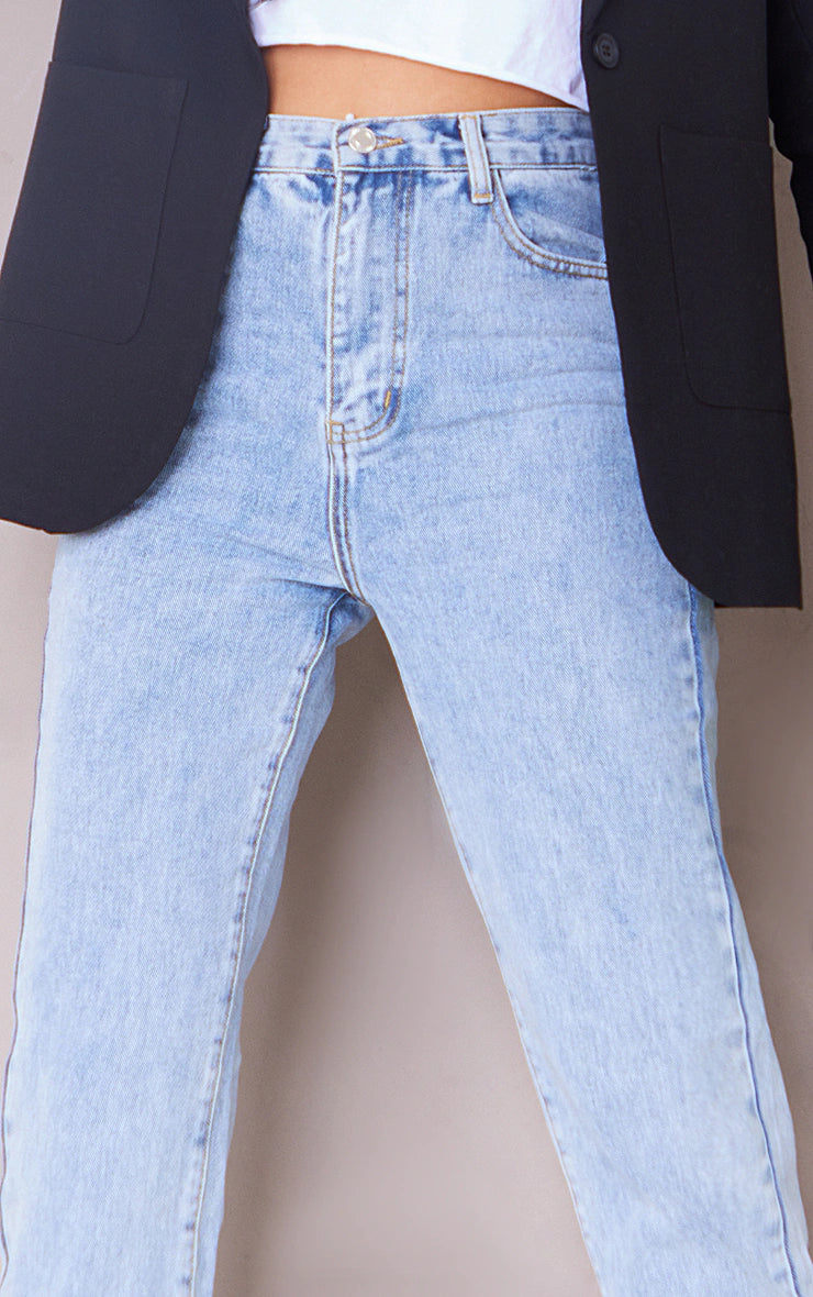 Tall Light Blue Straight Leg Jeans