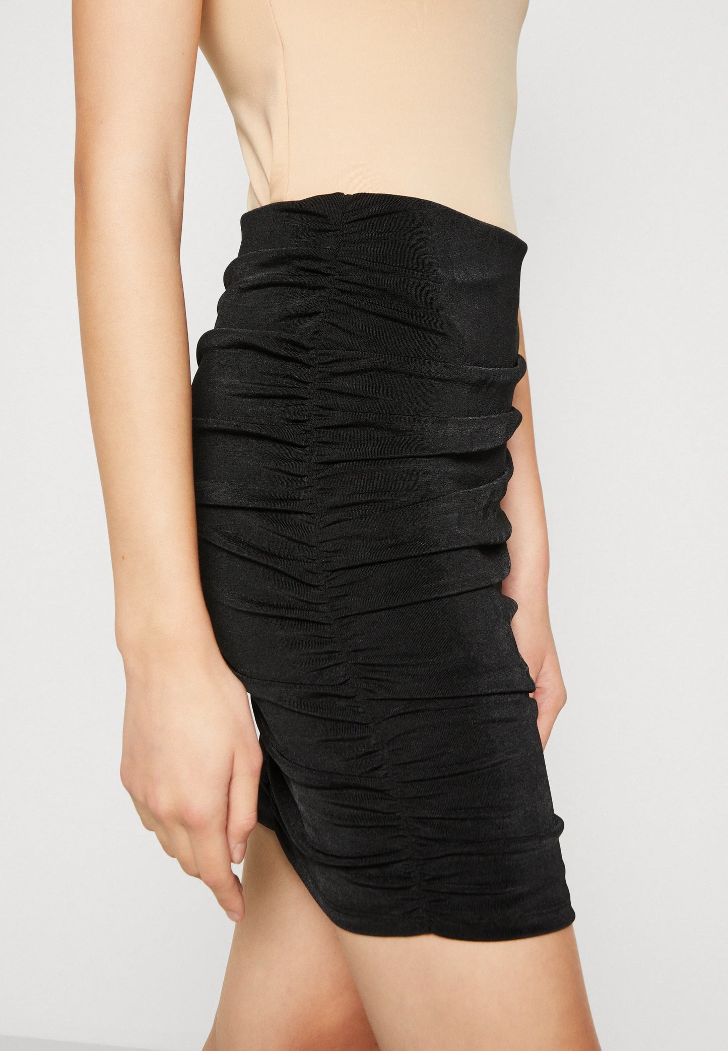 Tess ruched mini skirt