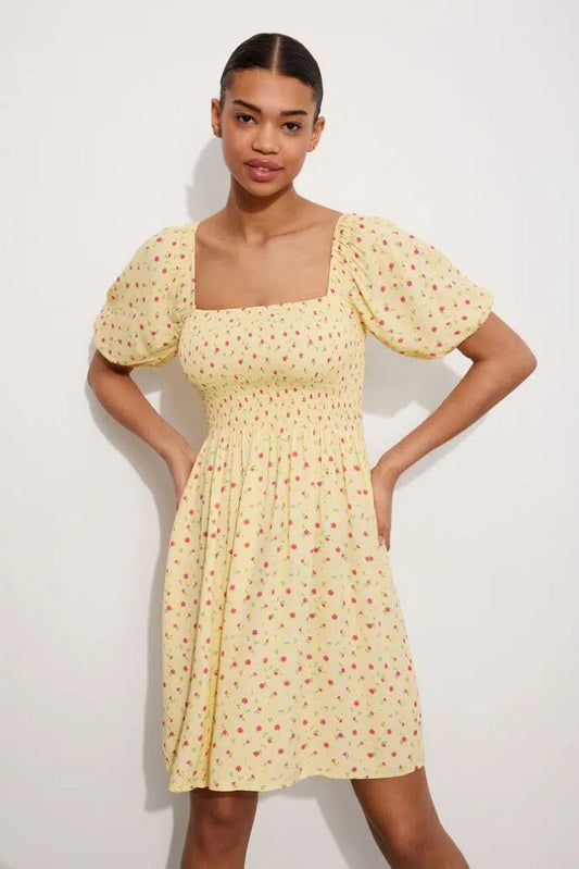 Enzinnia SS SHORT DRESS AOP 6696