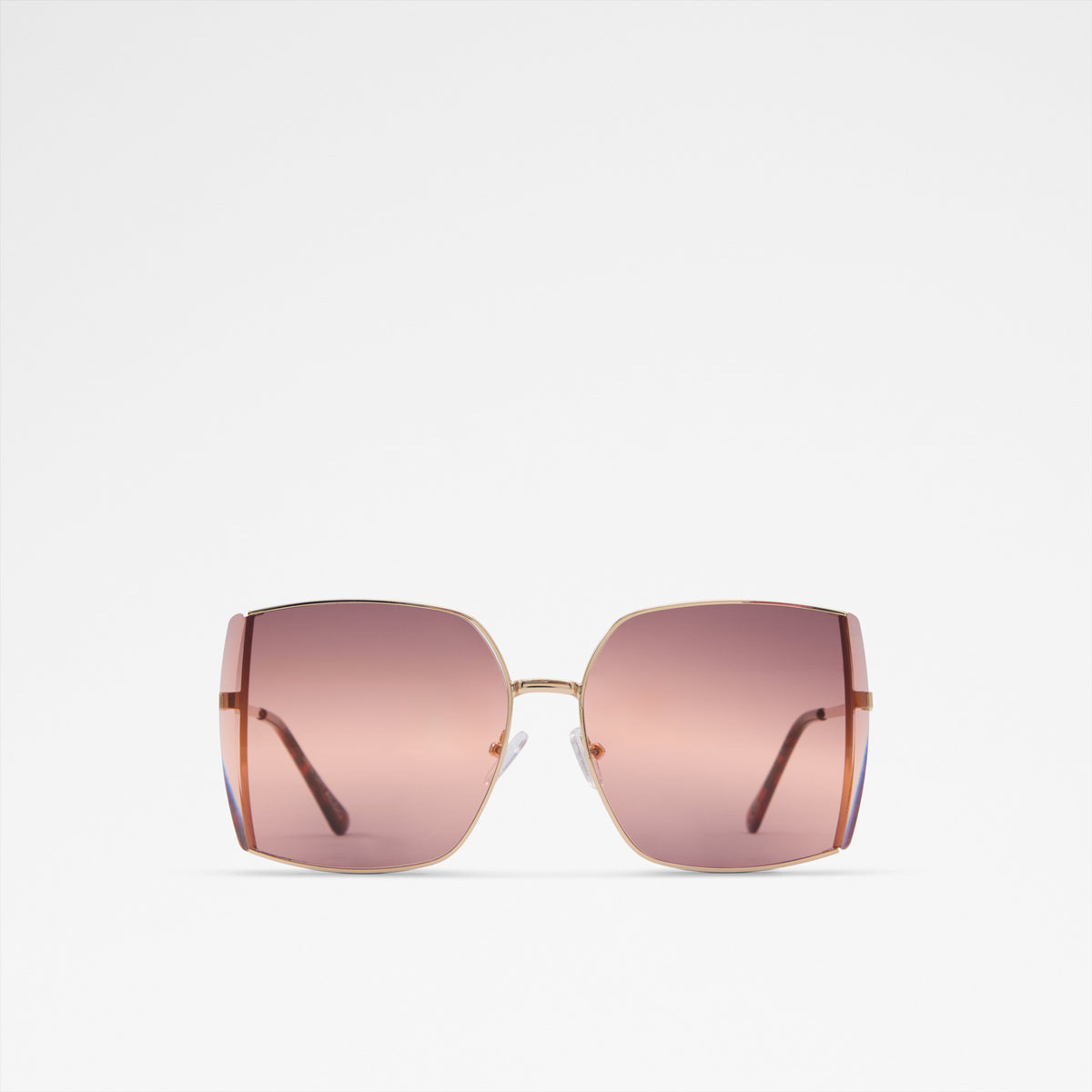 Aldo leilah oversized rimless sunglasses with orange