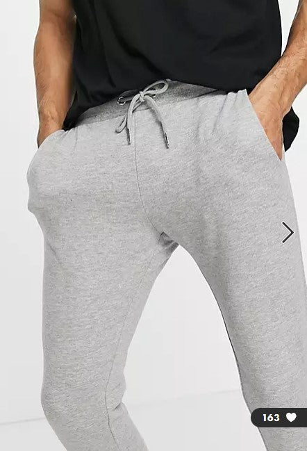 Super Skinny Joggers In Grey Marl