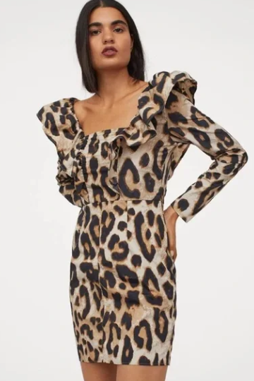 H&M - Flounce-trimmed Dress