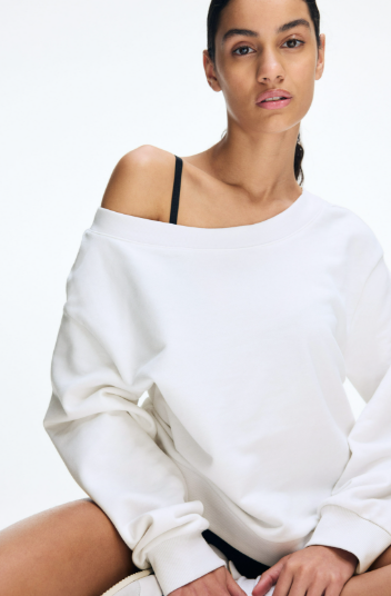 H&M - OFF-THE-SHOULDER SWEATSHIRT