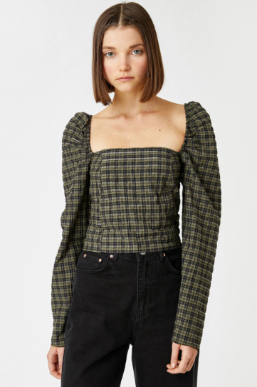 H&M - Buy Koton Casual Regular Fit Top In Green