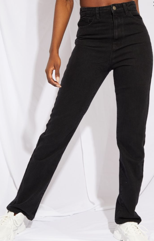 Tall Black Straight Leg Jean