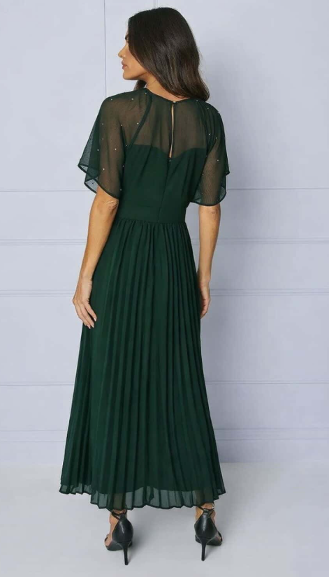 Asos wallis Embellished angel sleeve midi dress