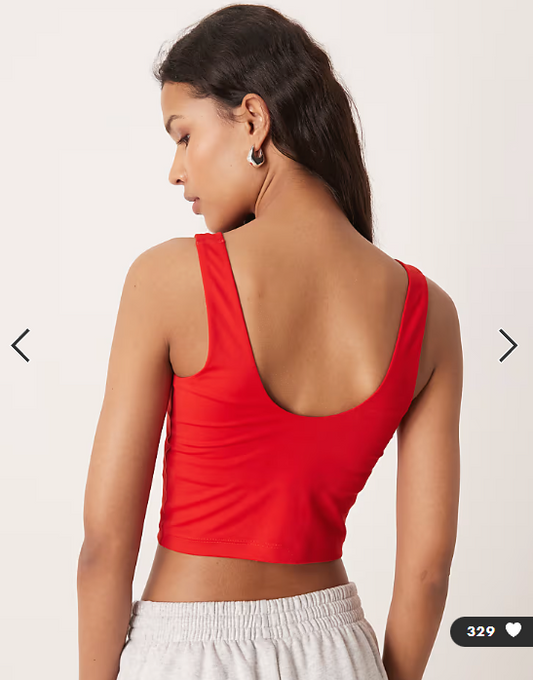 adidas Performance Three Stripes Studios tank top in red