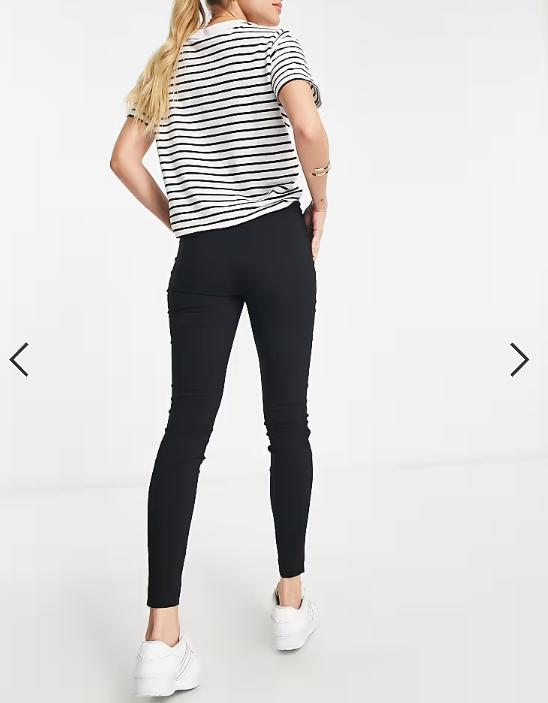 ASOS DESIGN Tall tailored high waist skinny trousers in black
