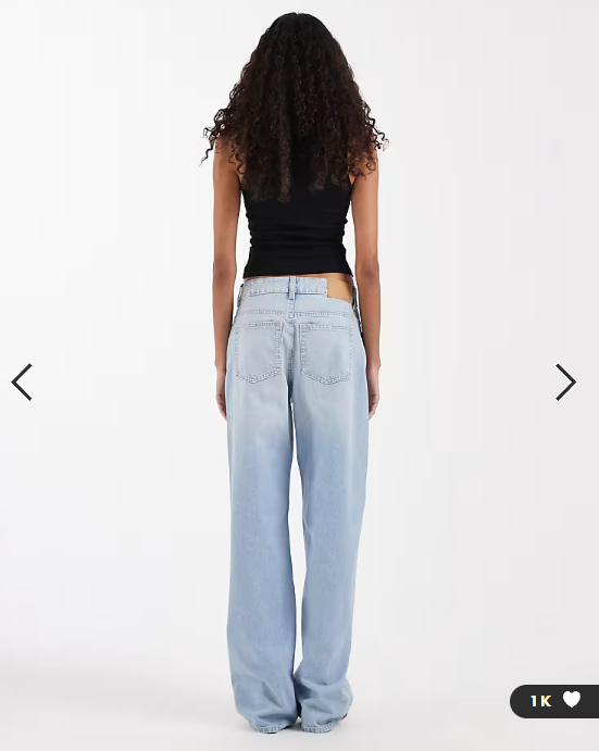ASOS DESIGN Circular Design Collection Tall oversized baggy boyfriend jean in soft light midwash