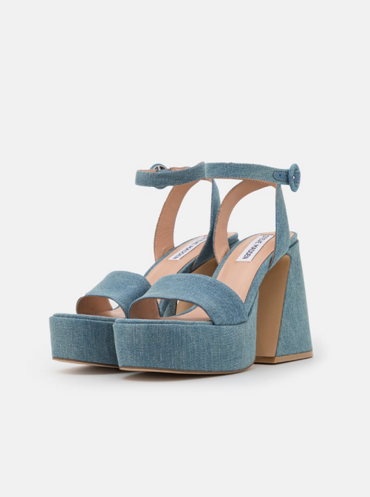 Steve Madden - Platform sandals - blue denim