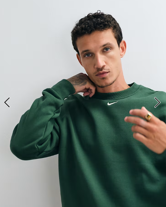 Nike Solo Fleece Oversize-Sweatshirt in Dunkelgrün