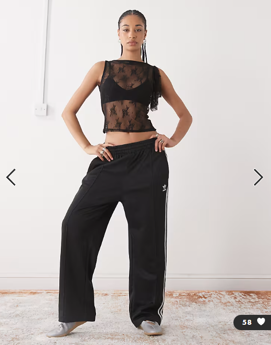 COLLUSION lace flutter one shoulder top in black