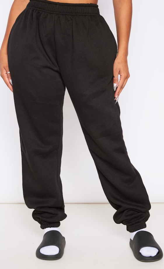 Shape Black Pocket Detail High Waisted Joggers