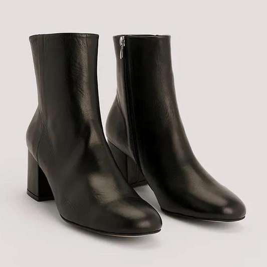Basic Leather Ankle Boots