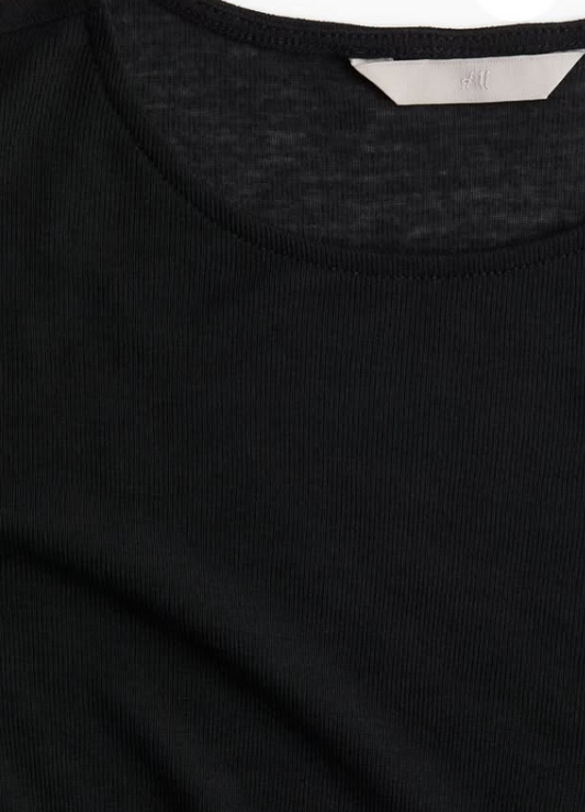 H&M - SHEER JERSEY TOP