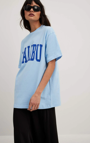 City Print Tee Blue