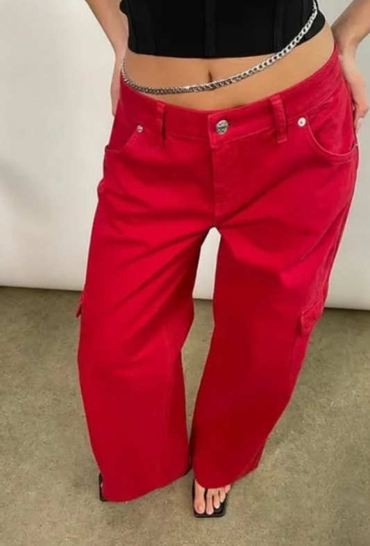 Low Waist Cargo Pants