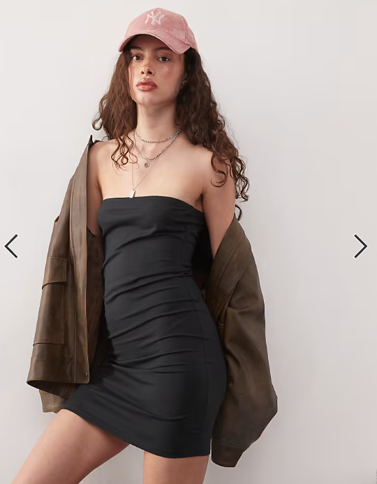 COLLUSION bandeau mini dress