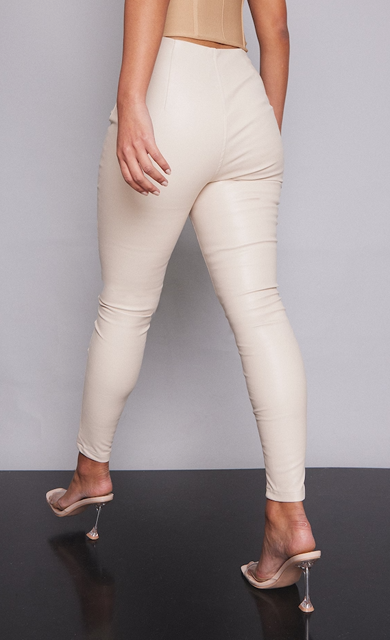 Stone Faux Leather Stretch Leggings