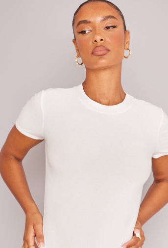 White Soft Touch Short Sleeve Bodysuit