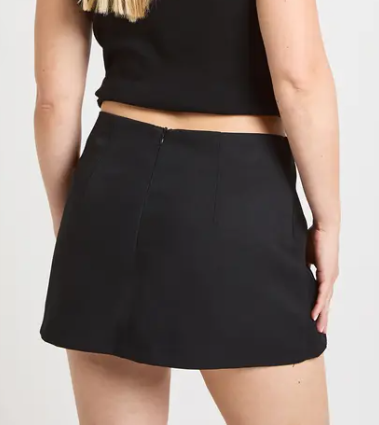 boohoo Petite Gold Trim Skort