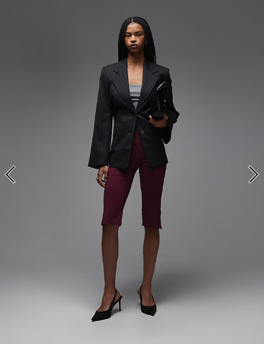 ASOS DESIGN capri legging in plum