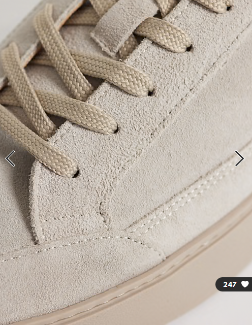 NOAK Made In Portugal paneled lace up sneakers in stone suede