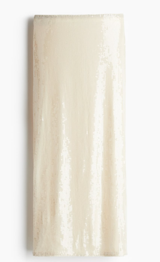 H&M - SEQUINED MESH SKIRT