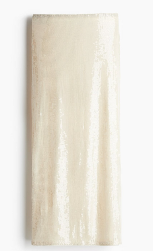 H&M - SEQUINED MESH SKIRT