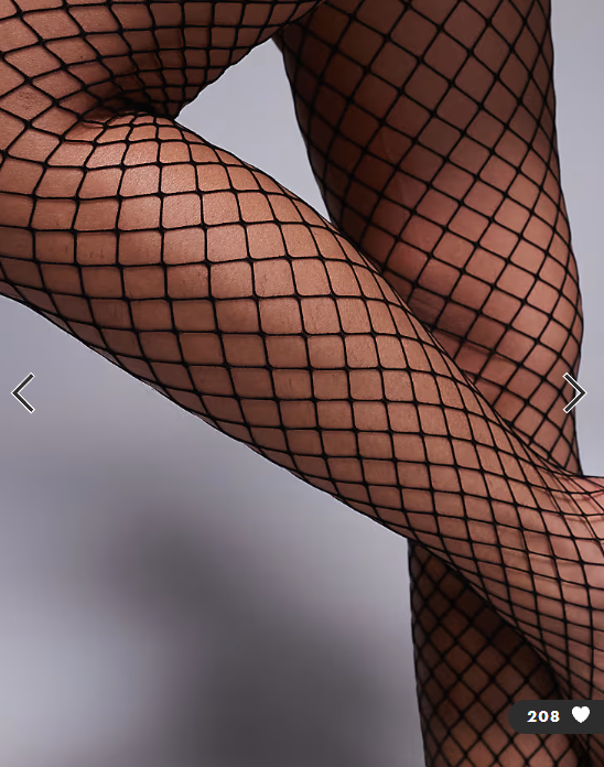 Ann Summers giant fishnet tights in black