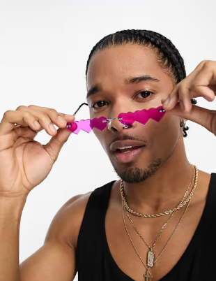 Public desire multi heart sunglasses
