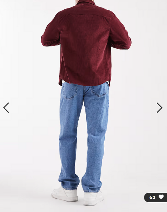 ONLY & SONS Edge straight fit jeans in mid blue