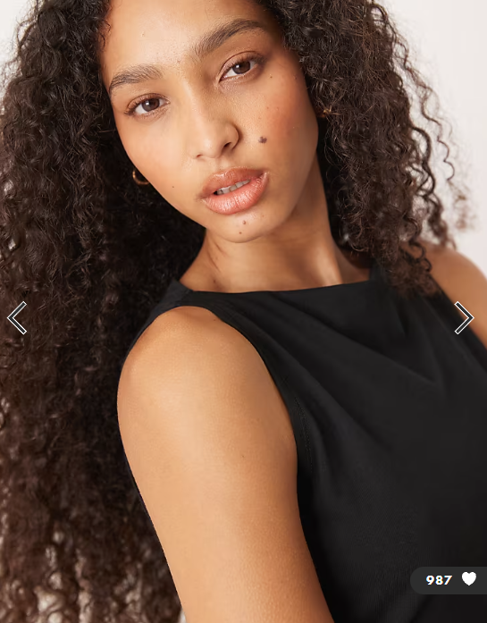 ASOS DESIGN boat neck mini dress with ruched sides in black