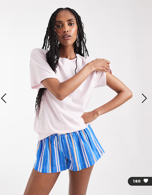 Weekday t-shirt in pink
