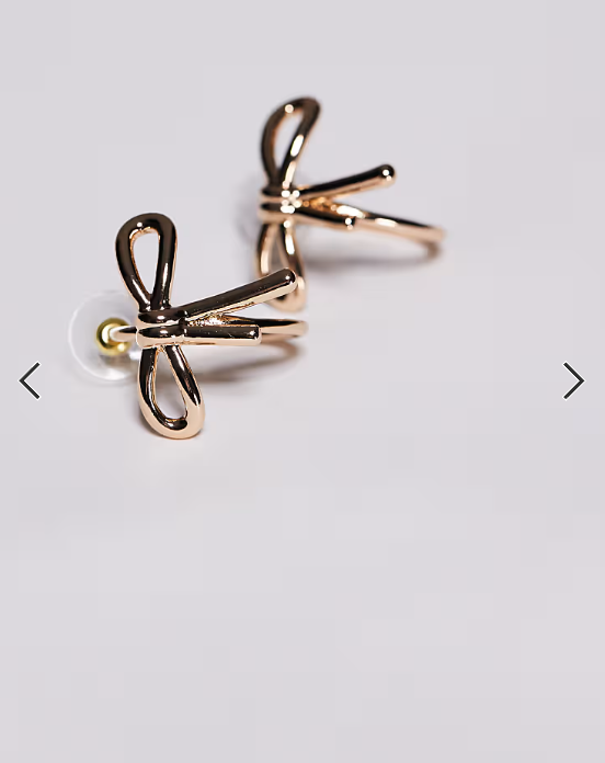 ALDO daniiella Bow hoop earrings in gold