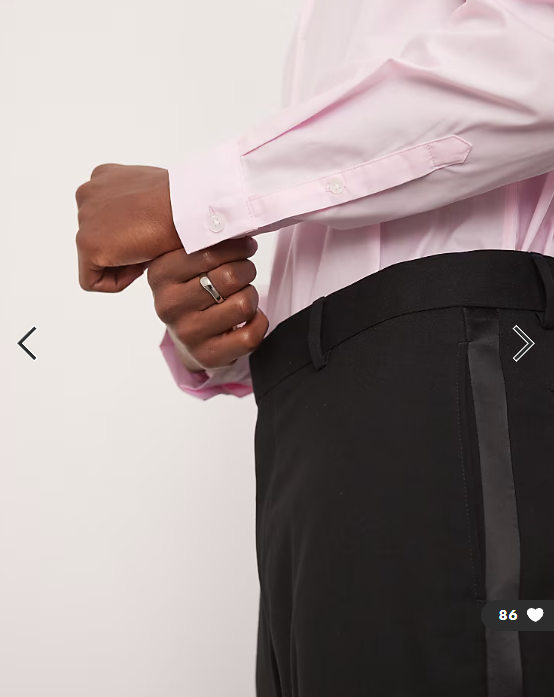 ASOS DESIGN formal easy iron poplin regular shirt in light pink