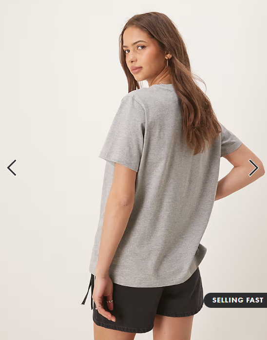 ASOS DESIGN regular fit crew neck t-shirt in grey marl