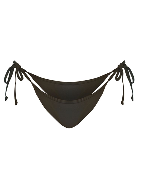 Recycled Plus Black Mix & Match Tie Side Bikini Bottoms