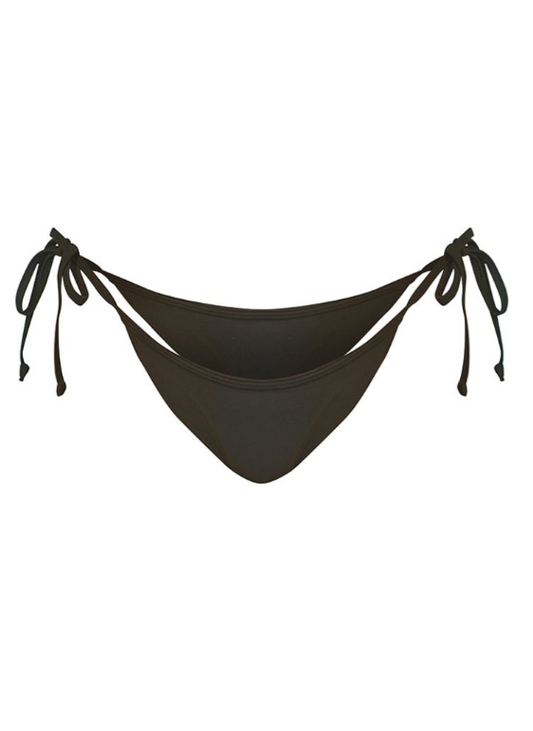 Recycled Plus Black Mix & Match Tie Side Bikini Bottoms
