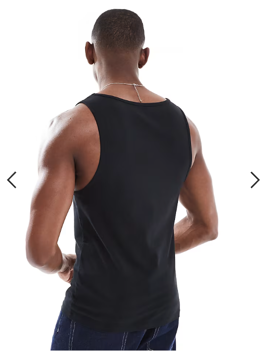 ASOS DESIGN Essentials muscle fit vest in black
