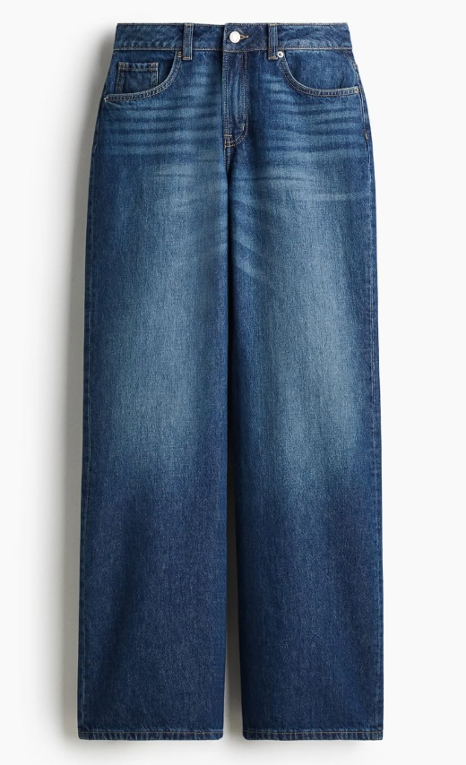 H&M-BLEECKER HIGH RISE WIDE LEG JEANS