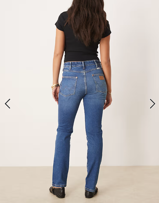 Wrangler Piper skinny fit jeans in midwash blue