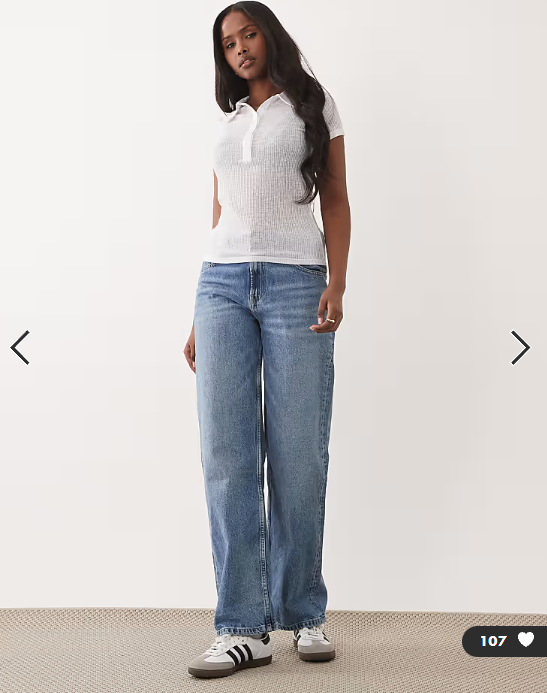 ASOS DESIGN sheer collared short sleeve top in white