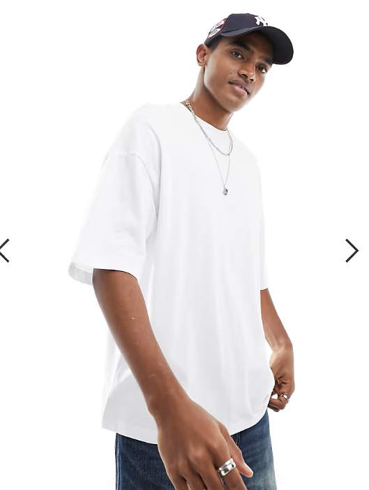 ADPT oversized t-shirt in white