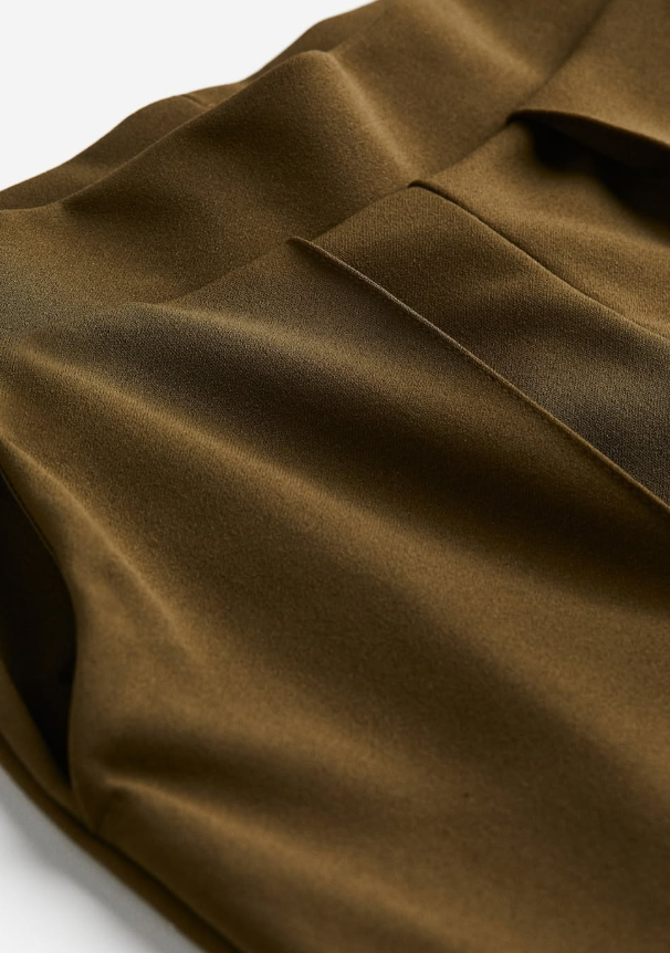 H&M - HIGH-WAIST PANTS- Khaki