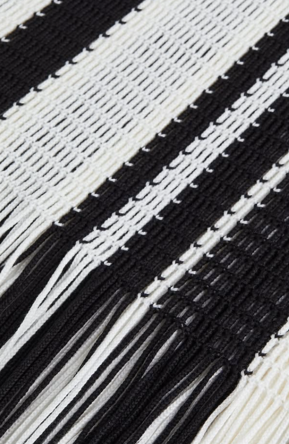 H&M - Oversized Fringe Hem Top