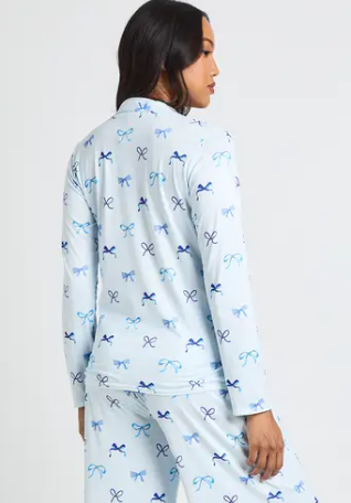 boohoo Maternity Bow Print Long Sleeve Shirt