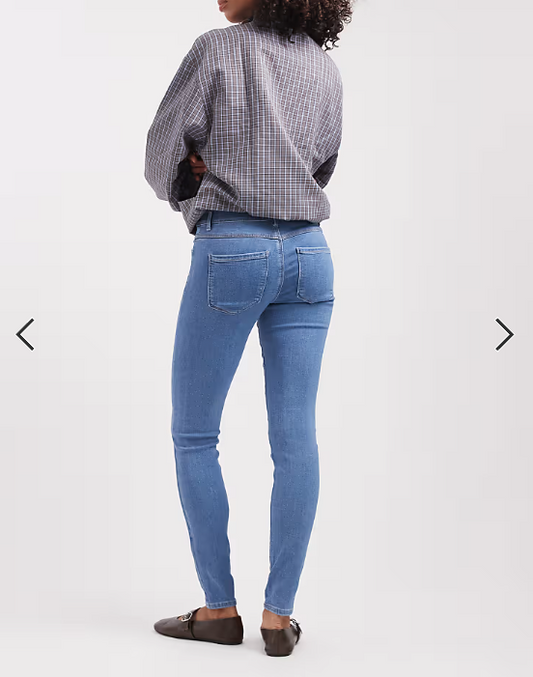 ONLY Rain skinny jeans in mid wash